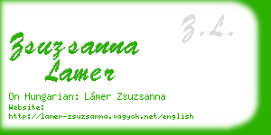 zsuzsanna lamer business card