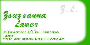 zsuzsanna lamer business card